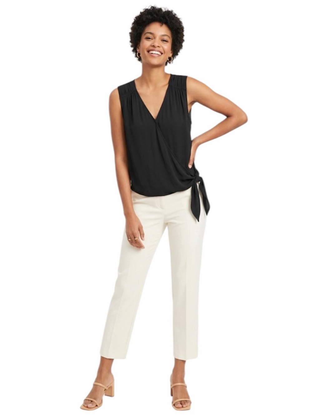 ⭐️ Rachel Zoe ($90) Sleeveless Side-Tie Wrap Top - PTP 22